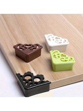 4pcs Silicone Corner Guards With Elegant Hollow Flower Design Stylish Table Edge