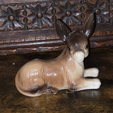 Vintage Large COOPERCRAFT Porcelain Donkey Foal Figurine 1960s No 437