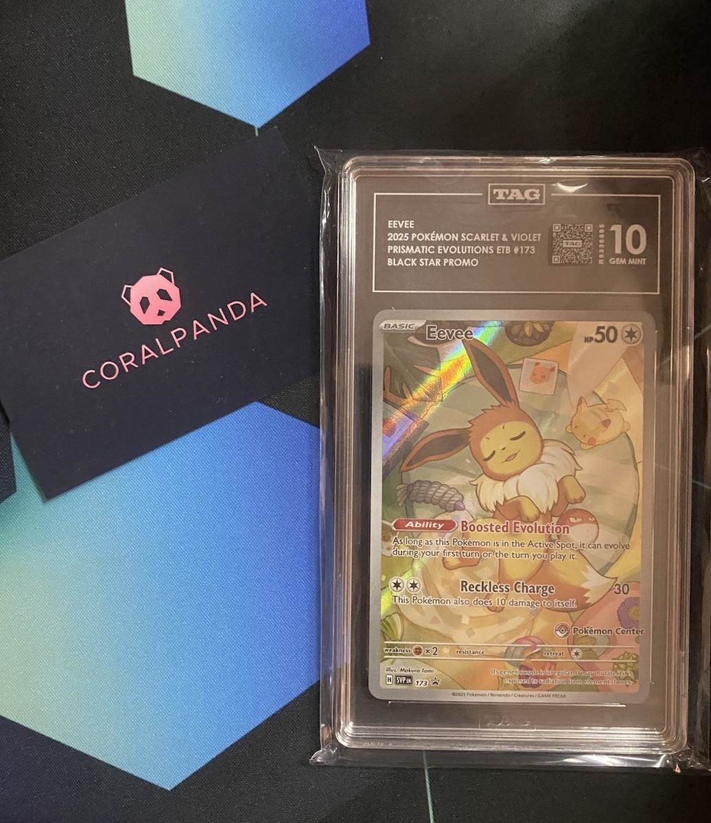 Eevee Promo SVP-173 POKEMON CENTER STAMPED Prismatic Evolutions