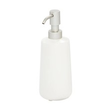 Vanity Ceramic Refillable Tall Soap Dispenser Modern Bathroom Kitchen