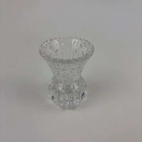 Princess House-Fostoria-24% Lead Crystal Toothpick Holders Bud Vases Excellent