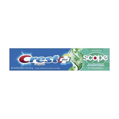 Crest Complete Multi-Benefit Whitening + Scope Fluoride Toothpaste Minty Fresh S