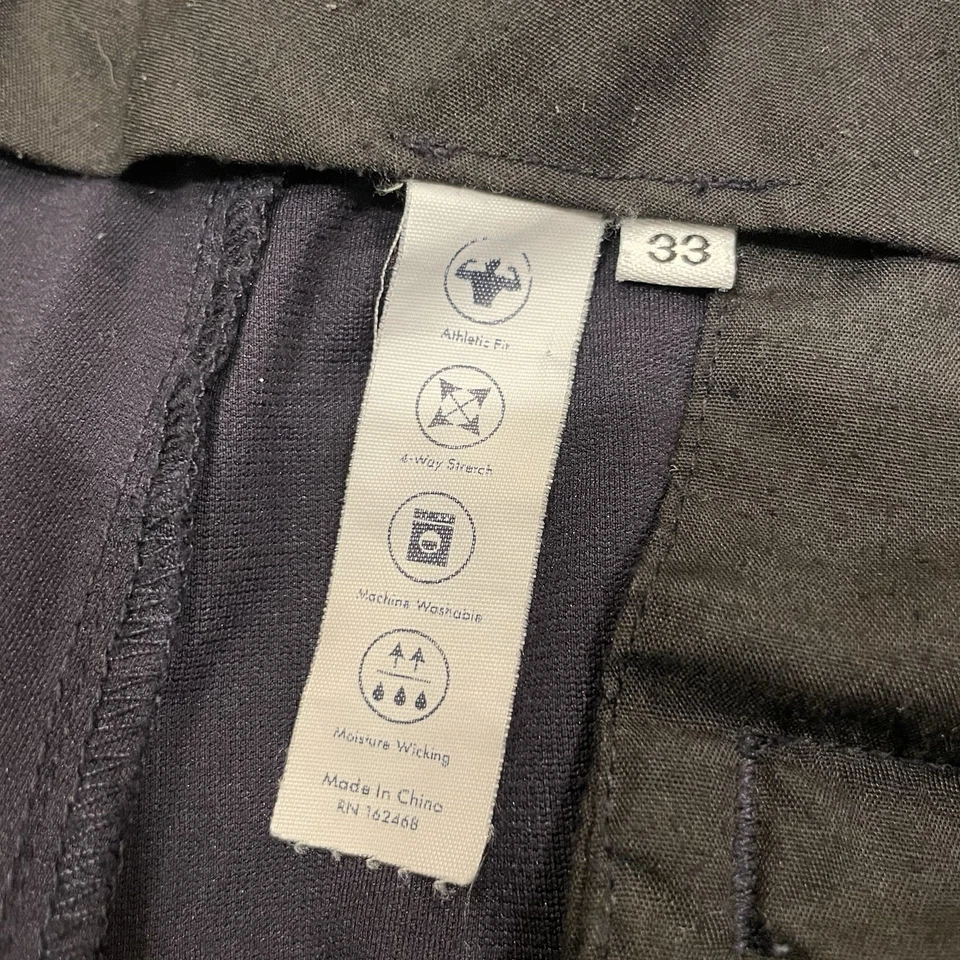 Pantalones de vestir State & Liberty para hombre 33 (se adapta a 34x30) azul marino atléticos elásticos Foto 2 de 4