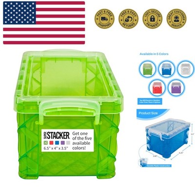 Super Stacker Index Card Box, 3 x 5 Inch Index Cards File Box, Note Holder, I...