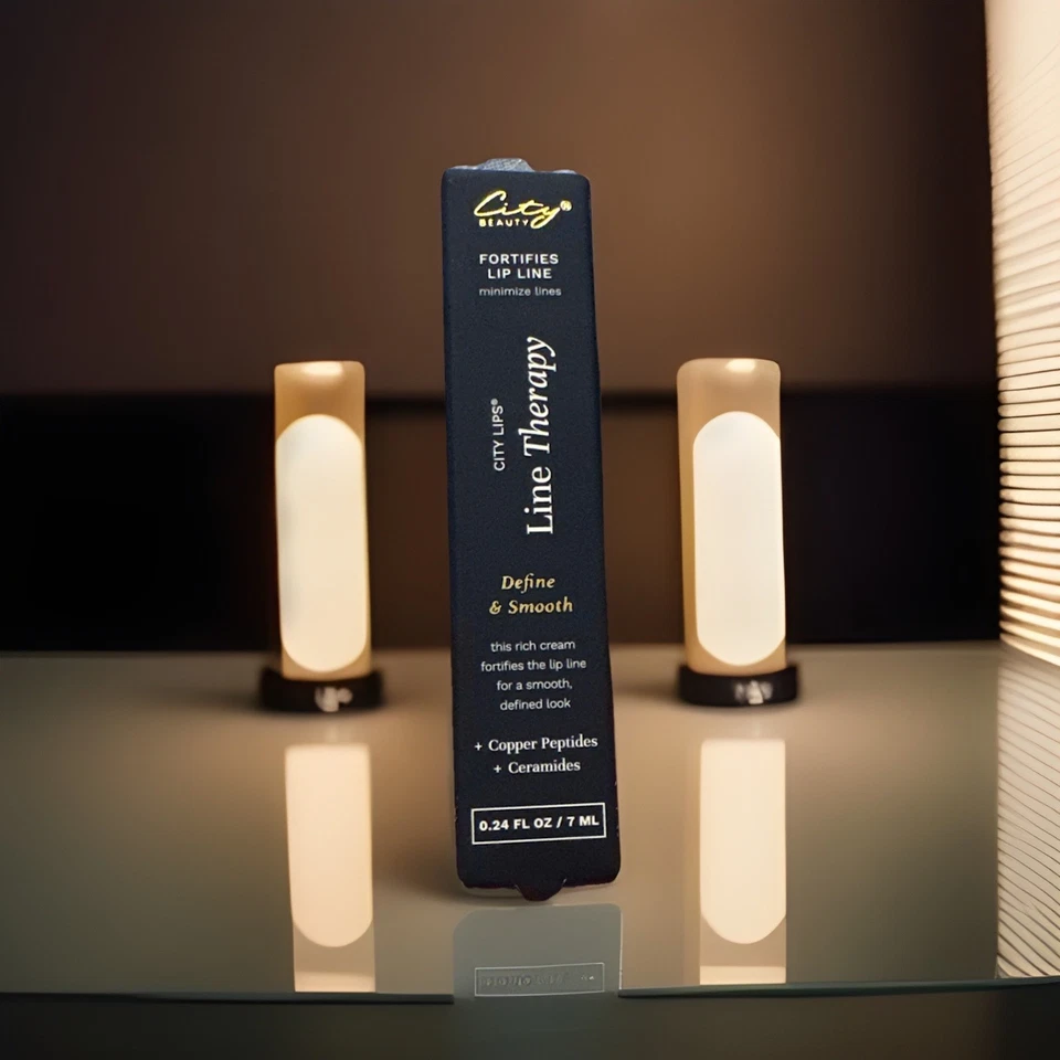 City Beauty Lip Line Therapy. Fortifies Lip Lines. Copper Peptides, Ceramides - Image 2 of 2