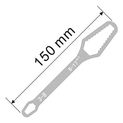 New 3-17Mm Universal Torx Wrench Self-Tightening Adjustable Glasses Wrench Board
