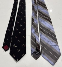 Lot Of 2 Valentino Cravatte Designer Silk Neck Ties 100 Silk Made In Italy