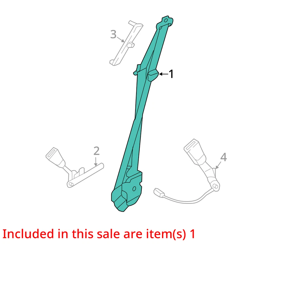 Seat Belt Front Bucket Passenger Retractor Fits 19-21 NAUTILUS 10296328 - Image 4 of 4