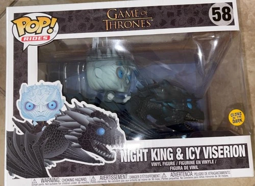 Funko Pop! Game of Thrones Night King Icy Viserion Dragon Glow In The Dark #58