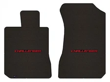 Lloyd Berber Front Mats for '08-10 Challenger w/Block Red on Black Challenger