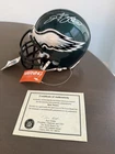 Ricky Watters Auto Signed Philadelphia Eagles Mini Helmet w/ COA & Case
