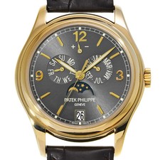 PATEK PHILIPPE Annual Calendar 5146J-010 Men's Gray Yellow Gold Automatic #W014
