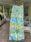 Vtg. Gordon of Philapelphia Blue/Yellow Floral Pants Size 10 — photo 1