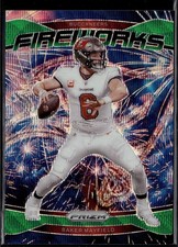 2024 Panini Prizm #6 Baker Mayfield Fireworks Green Wave Prizm