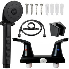 RV Shower Faucet with Showerhead Hose Outdoor Non-Metallic RV Shower Kit,...