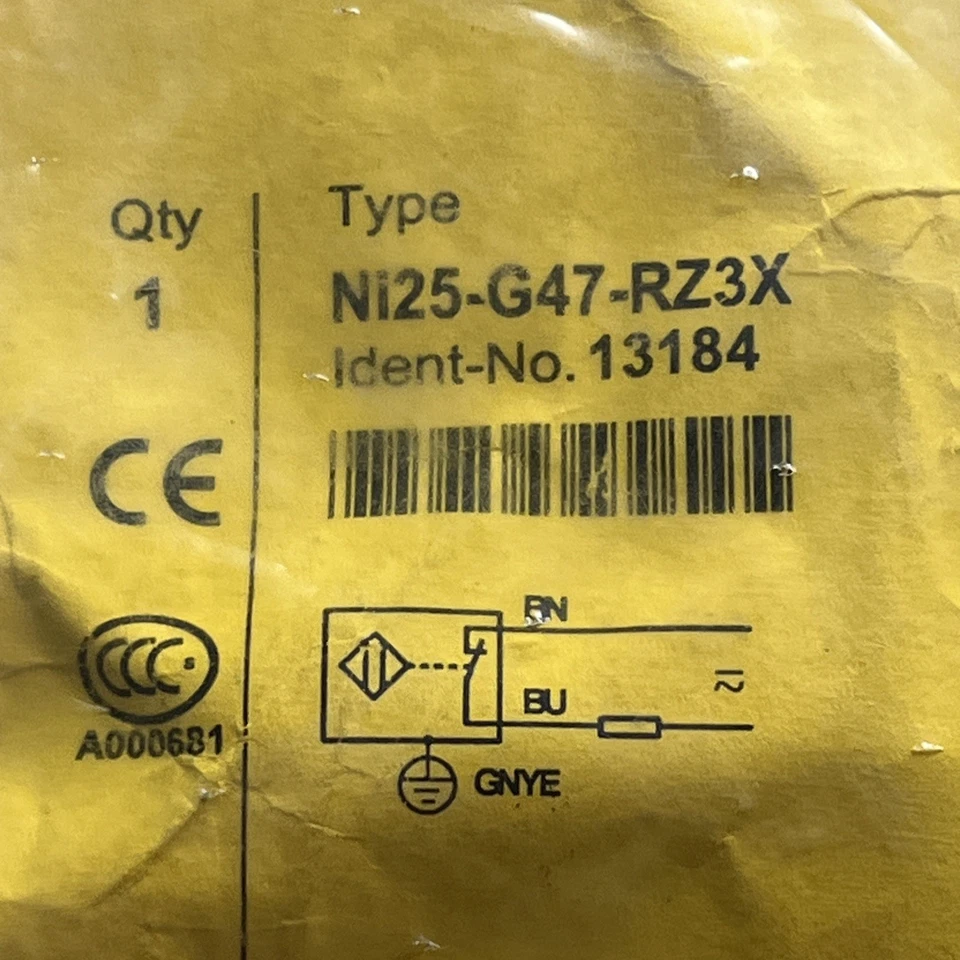 TURCK Ni25-G47-RZ3X 13184 non-embeddable inductive proximity sensor Retail $440 - Image 2 of 4