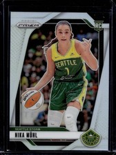 2024 Panini Prizm WNBA Nika Muhl #75 RC Rookie Silver Prizm Seattle Storm