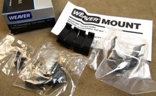 NOS WEAVER MOUNT USA NO.49071 1" DETACHABLE TOP MEDIUM STYLE SCOPE RINGS BLACK