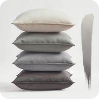 Topfinel 45X45 Kissenbezug Grau 4Er Set Samt Farbverlauf KissenbezüGe