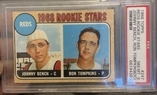 1968 Topps #247 Johnny Bench Rookie RC PSA 8 NM-MT - Reds Rookie Stars HOF