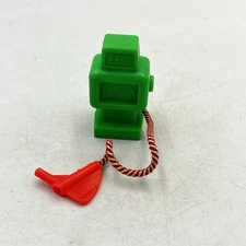 Vintage Fisher Price Little People Green Fuel Gasoline Pump with Gas Handle