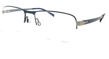 NEW CHARMANT CH10786 BL BLUE AUTHENTIC EYEGLASSES 54-18-140