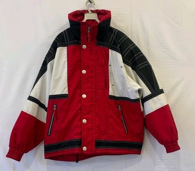 ONYONE Swiss Ski School Gold Test Jacket Men M Red Black Vintage Ski Pro #128