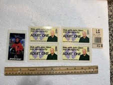 Lot Of 4 - Ride With John Glenn Into Microgravity Used Tickets