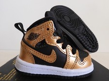 Nike Air Jordan 1 Mid Se Td Black-Metallic Gold-White Sz 2c DR6969-071