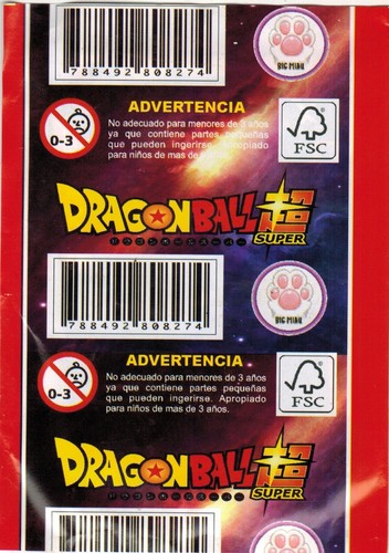 Peru 2018 BigMiau Dragon Ball Super Ultrainstinto Trading Card Pack - Picture 2 of 2