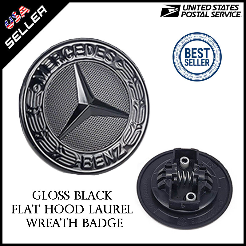 57mm 3D Metal Hood Bonnet Emblem For Mercedes Benz A/C/E Class GLC/GLA - Foto 6