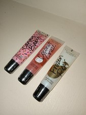 3 SEALED Victoria's Secret Flavored Lip Gloss FULL SIZE Coconut Candy Pear .46