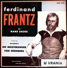 WAGNER'S DIE MEISTERSINGER VON NURNBERG FERDINAND FRANTZ URANIA VINYL LP 217-19