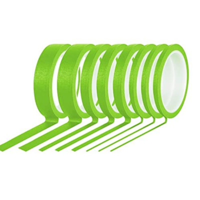 EDSRDRUS 8 Rolls Thin Painters Tape Total 176yards 1/8, 1/4, 1/2, 3/4 Inch Width Masking Tape, Paint Tape, DIY Art TapeSmart Selection, 1.5" Large Core Easy To Work For Big Projects White Board Tape