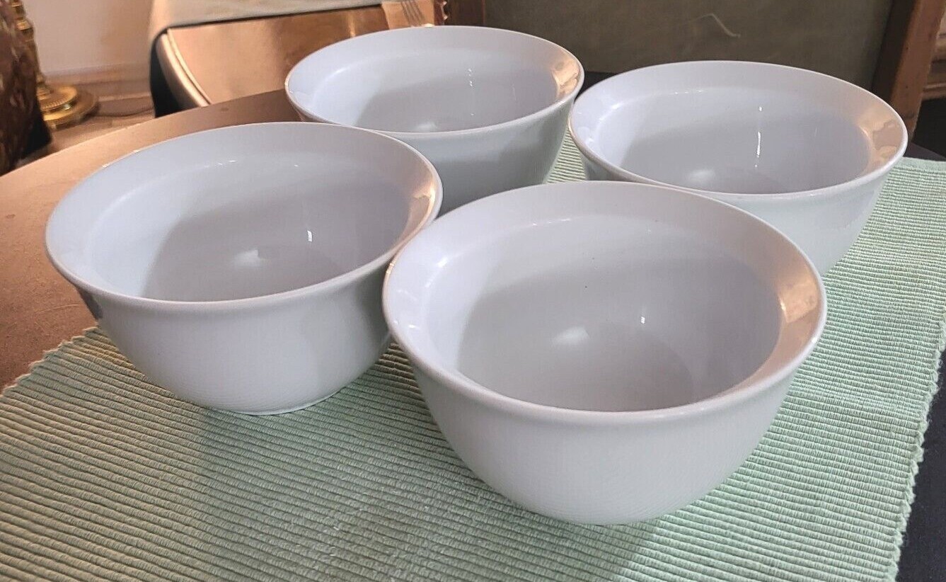 POTTERY BARN SUPPERTIME DU JOUR 4 SOUP/CEREAL/RICE BOWLS 5.5" DIAMETER