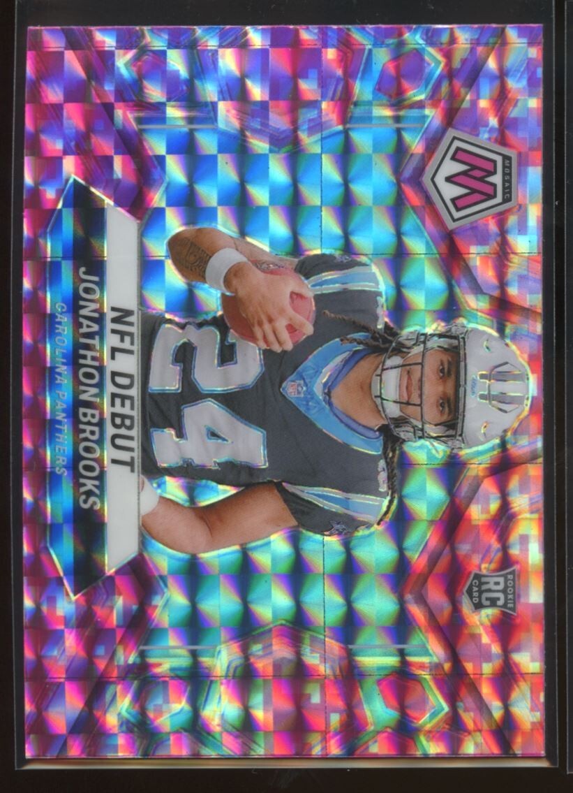2024 Panini Mosaic - Pink Camo Rookies #276 Jonathon Brooks (RC)