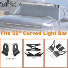 52" Curved LED Light Bar Mounting Brackets For 2000-2018 Chevy Tahoe & GMC Yukon