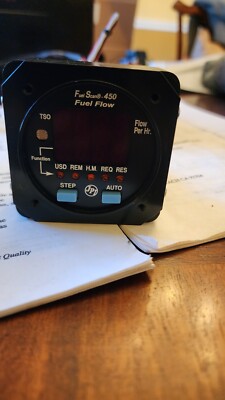 JP Instruments Fuel Scan 450 Fuel Flowmeter AS407B P/N: 450000 W 2 Transducers 