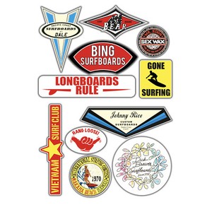 Surf-stickers-vintage-design-set-11x-stickers-woody-vw-split-endless-summer