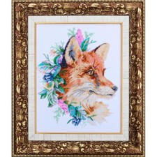 Bead Embroidery Kit Fox DIY Bead needlepoint Bead stitching Tela Artis
