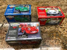 Chevron Cars Set of 3; Sam Sedan, Wendy Wagon & Tony Turbo.  MIB