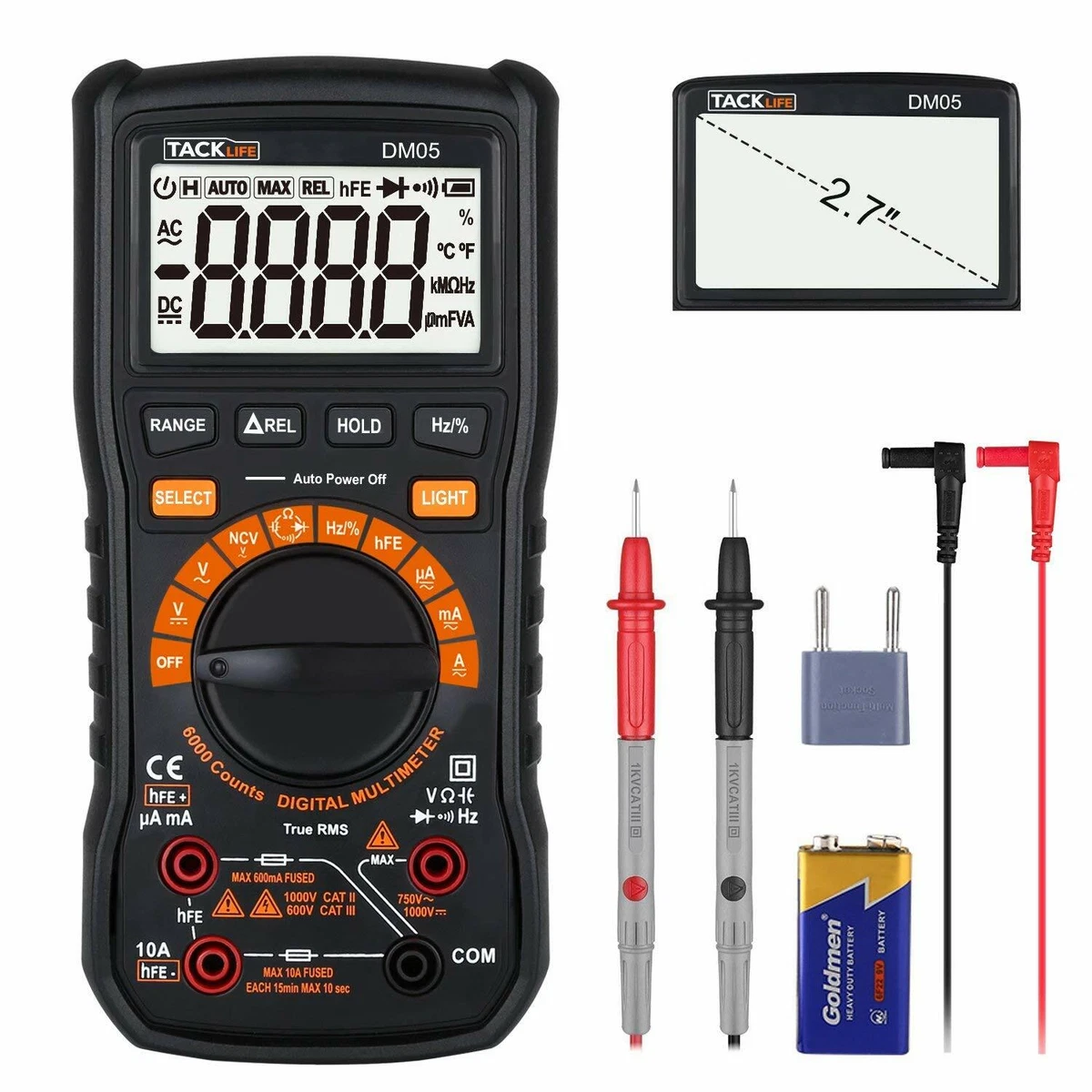 Image of Tacklife DM05 Digital Multimeter