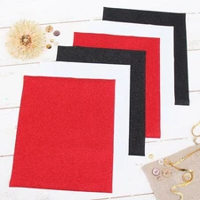 Threadart Popular Colors 10" x 12" Glitter Heat Transfer Vinyl Precut Sheets