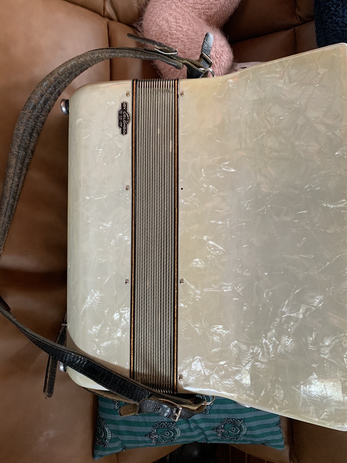 Vintage Grande Vox Piano Accordion By Colombo & Sons Made In Italy W