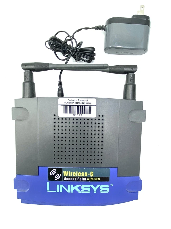 Linksys WAP54G v.2 Access Point Tested and Working w/ Antennas and Power Adapter - Image 2 of 3
