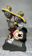 Disney World Mickey Mouse Bobble Skateboard Handstand Figurine 9" FREE SHIPPING!