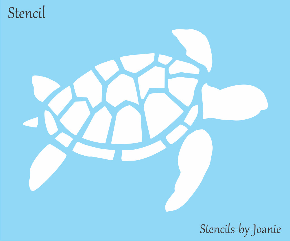Ocean Life Stencil