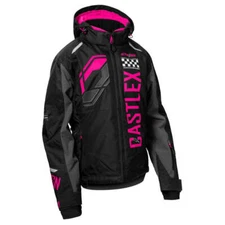 Castle X Strike G5 Women's Snowmobile Jacket - Pink Glo/Charcoal/Silver