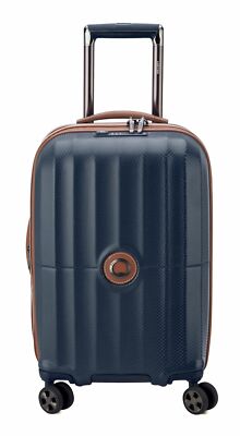 DELSEY PARIS Expandable 4 Double Rolls Cabine Trolley 55 Trolley Marine Blue