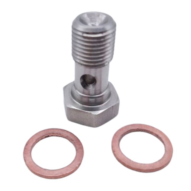 Steel Turbo Oil Feed Kit M10x1.0 with 1.5mm restrictor For TD04 Cooled